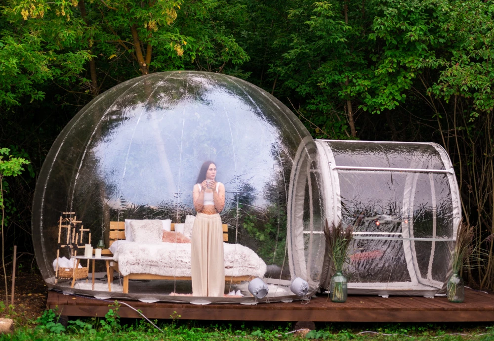 star gazing bubble tent